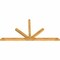Ekena Millwork Saratoga Rough Sawn Timber Gable Bracket, Western Red Cedar, 108"W x 54"H x 4"D x 4"F, 12/12 Pitch GBW108X54X0404SAR00RWR - alternate 3